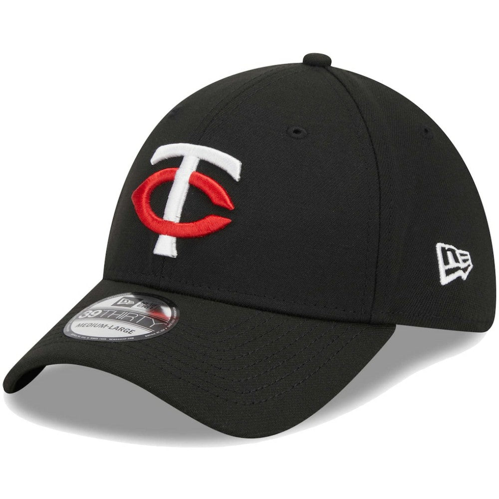 Minnesota Twins Logo 39THIRTY Flex Hat Black