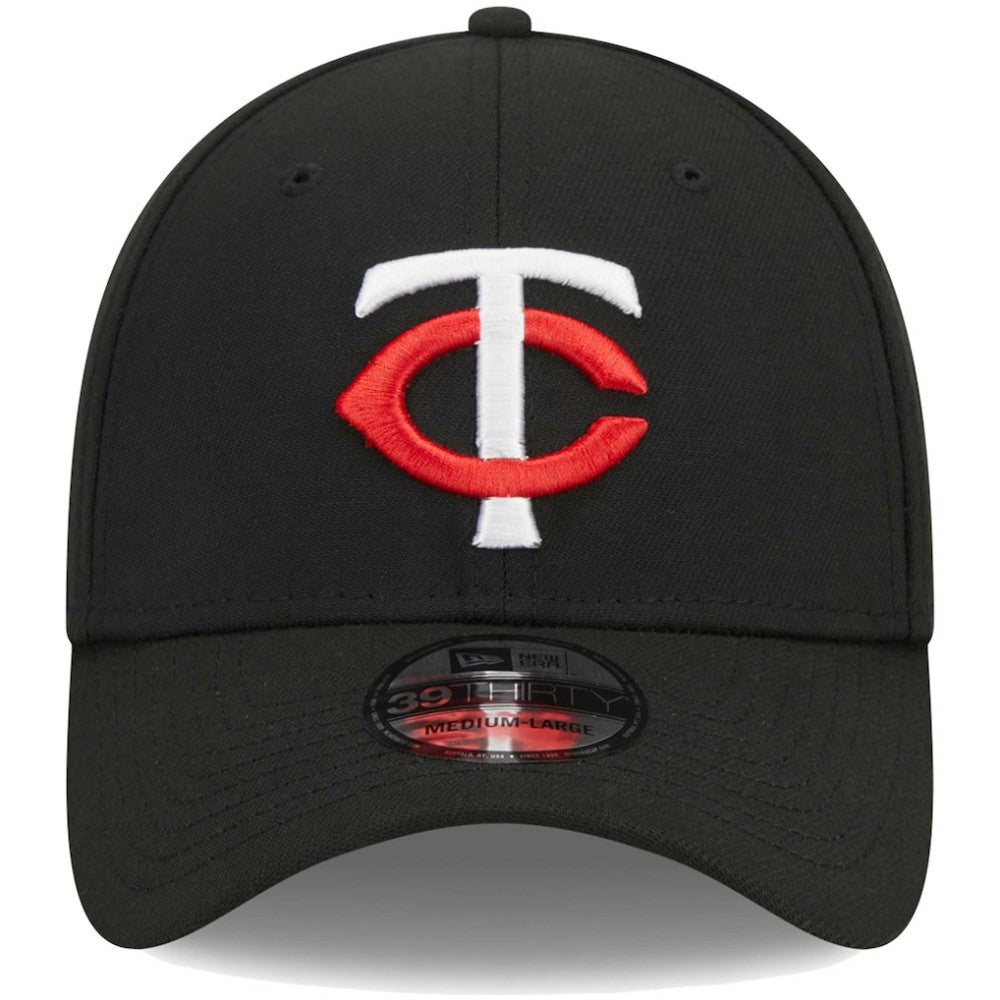 Minnesota Twins Logo 39THIRTY Flex Hat Black