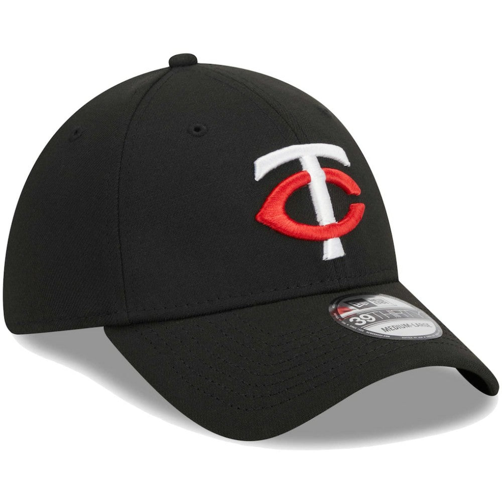 Minnesota Twins Logo 39THIRTY Flex Hat Black