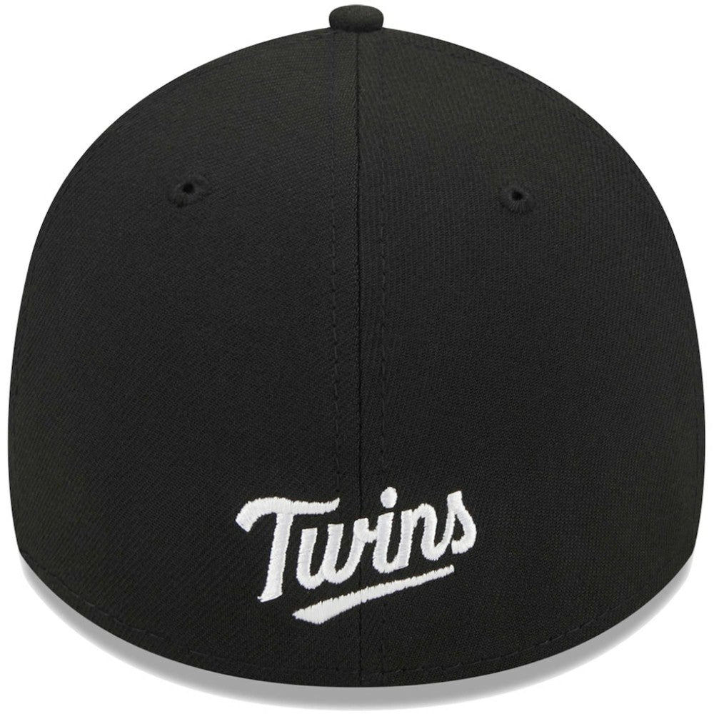 Minnesota Twins Logo 39THIRTY Flex Hat Black