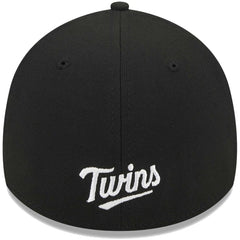 Minnesota Twins Logo 39THIRTY Flex Hat Black