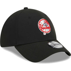 New York Yankees Logo 39THIRTY Flex Hat Black