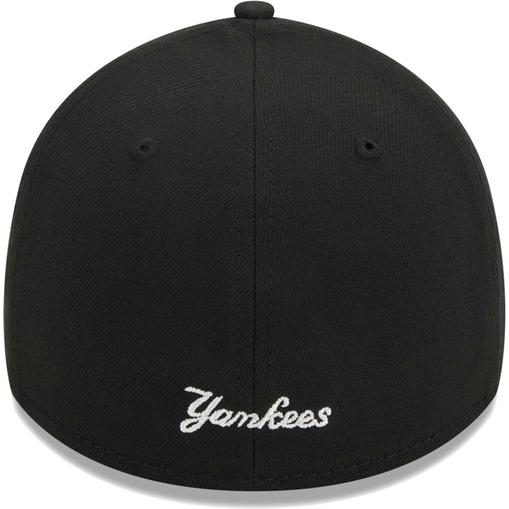 New York Yankees Logo 39THIRTY Flex Hat Black