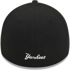 New York Yankees Logo 39THIRTY Flex Hat Black