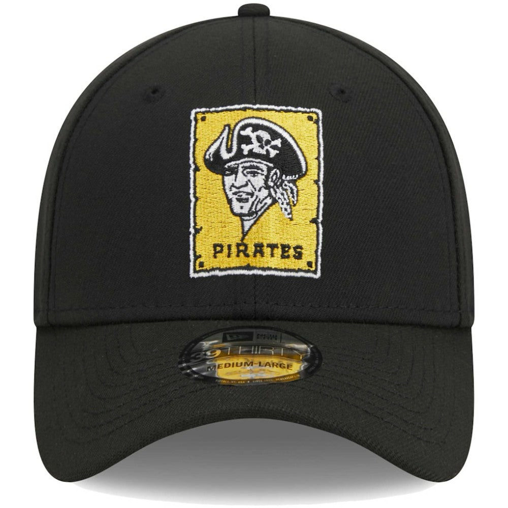 Pittsburgh Pirates Logo 39THIRTY Flex Hat Black