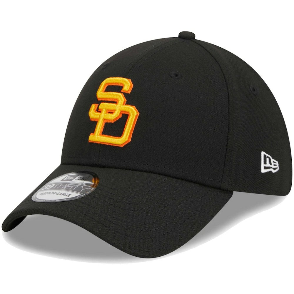 San Diego Padres Logo 39THIRTY Flex Hat Black