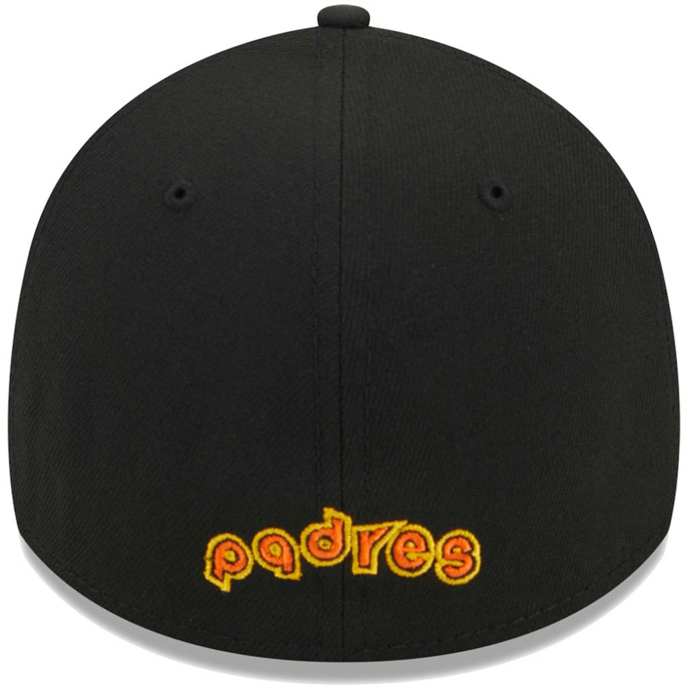 San Diego Padres Logo 39THIRTY Flex Hat Black