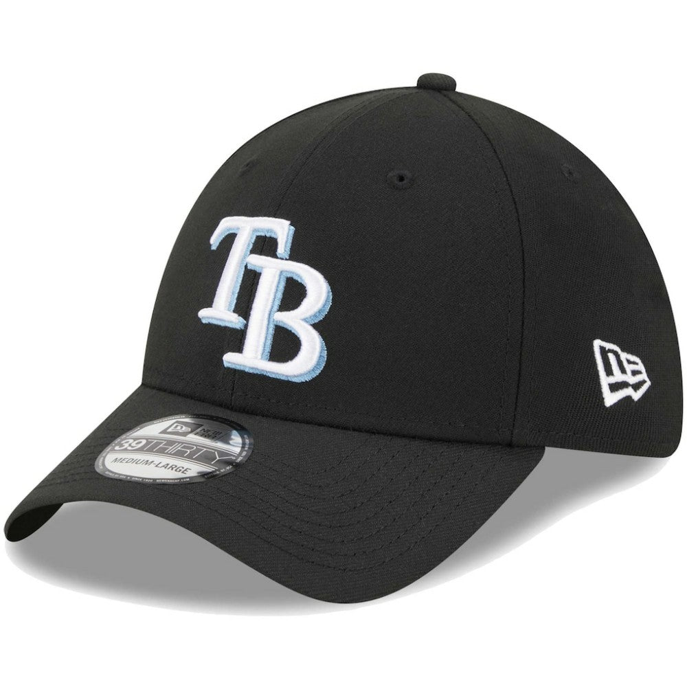 Tampa Bay Rays Logo 39THIRTY Flex Hat Black