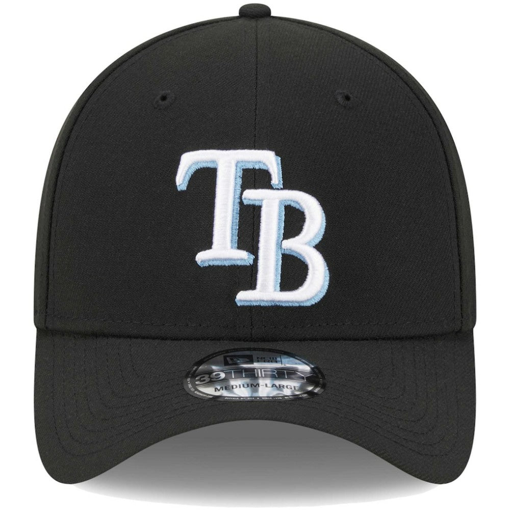 Tampa Bay Rays Logo 39THIRTY Flex Hat Black