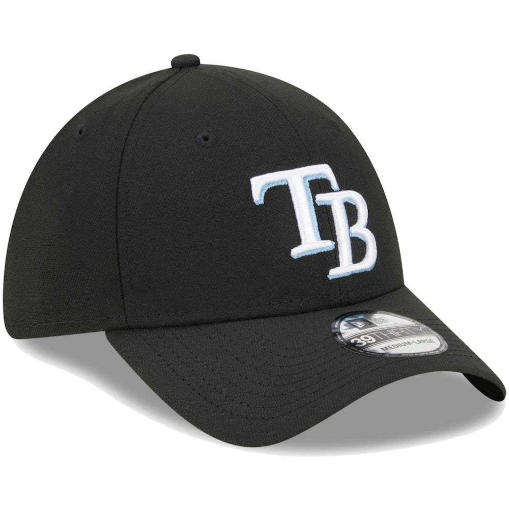 Tampa Bay Rays Logo 39THIRTY Flex Hat Black