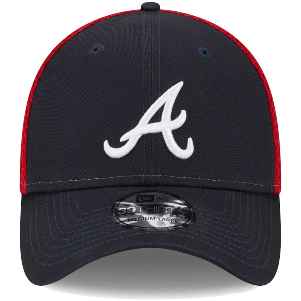 Atlanta Braves Team Neo 39THIRTY Flex Hat Navy