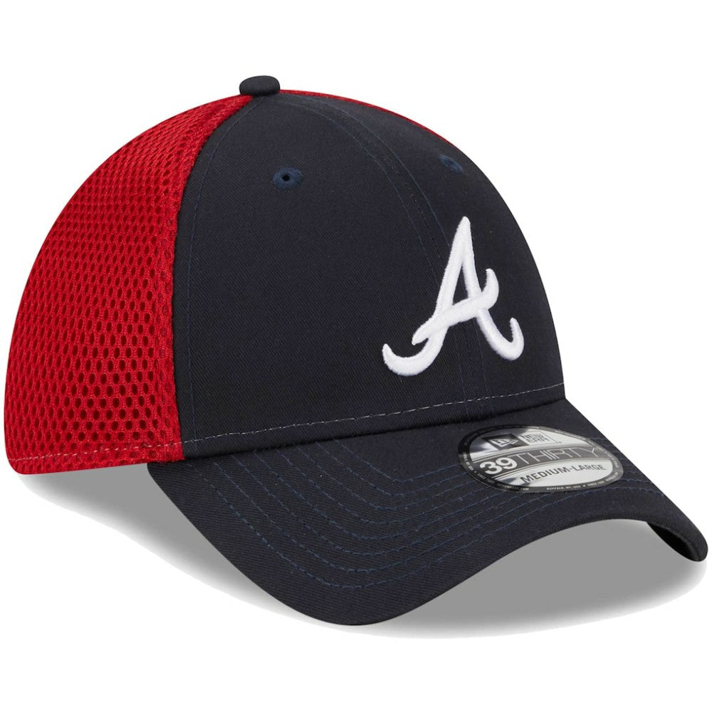Atlanta Braves Team Neo 39THIRTY Flex Hat Navy