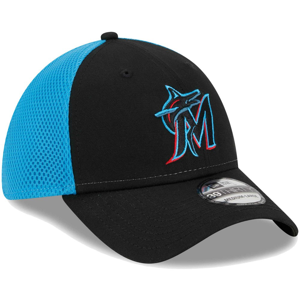 Miami Marlins Team Neo 39THIRTY Flex Hat Black