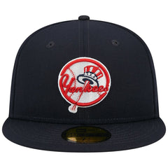 New York Yankees Primary Logo 2000 World Series Team Color 59FIFTY Fitted Hat Navy