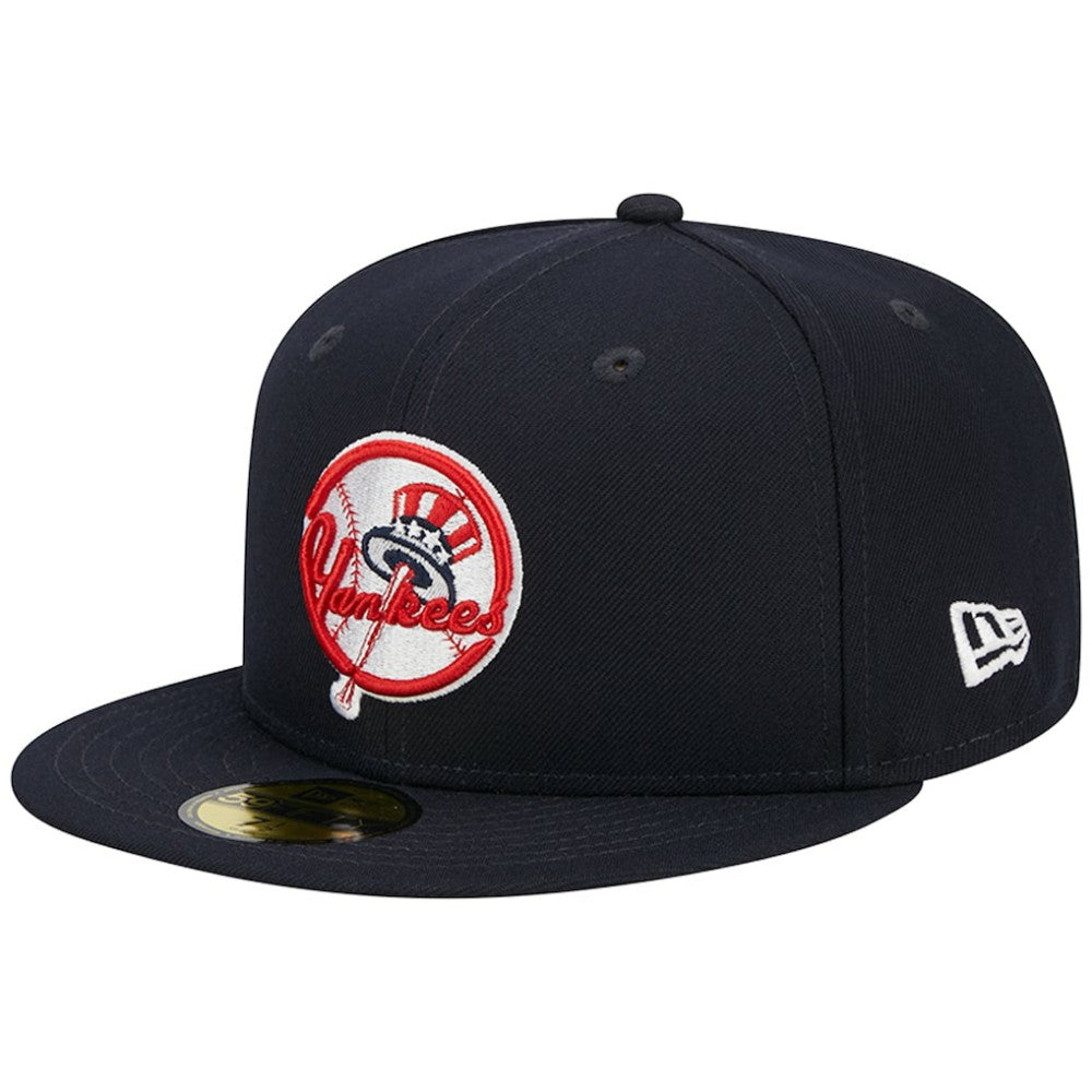 New York Yankees Primary Logo 2000 World Series Team Color 59FIFTY Fitted Hat Navy