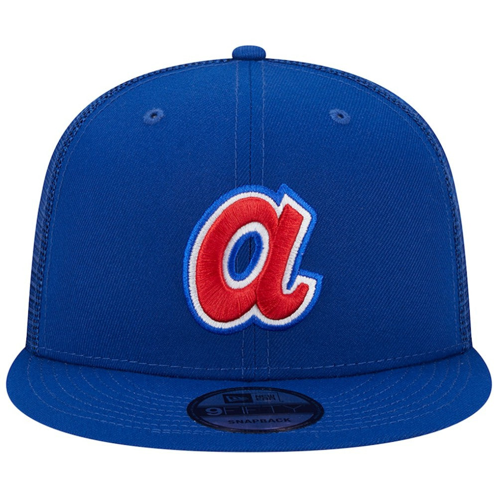 Atlanta Braves Cooperstown Collection Team Color Trucker 9FIFTY Snapback Hat Royal