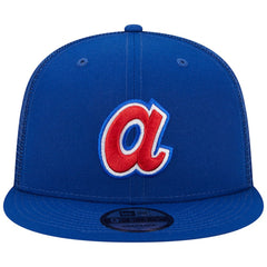 Atlanta Braves Cooperstown Collection Team Color Trucker 9FIFTY Snapback Hat Royal