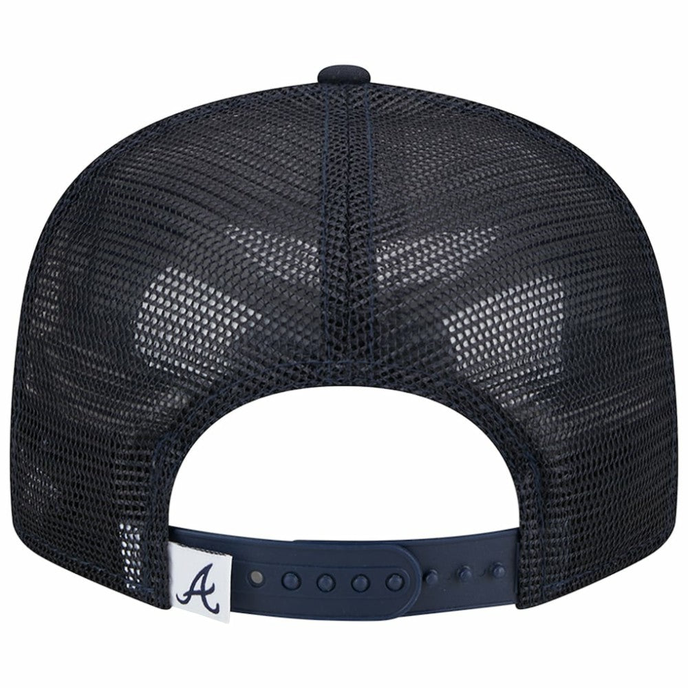 Atlanta Braves Team Color Trucker 9FIFTY Snapback Hat Navy