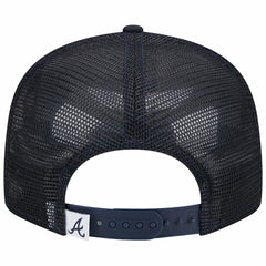 Atlanta Braves Team Color Trucker 9FIFTY Snapback Hat Navy