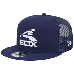 Chicago White Sox Cooperstown Collection Team Color Trucker 9FIFTY Snapback Hat Navy