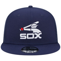 Chicago White Sox Cooperstown Collection Team Color Trucker 9FIFTY Snapback Hat Navy