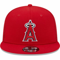 Los Angeles Angels Team Color Trucker 9FIFTY Snapback Hat Red