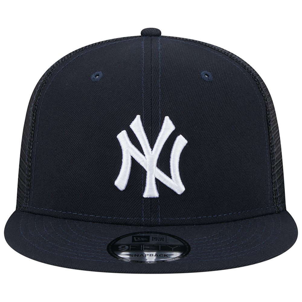 New York Yankees Team Color Trucker 9FIFTY Snapback Hat Navy