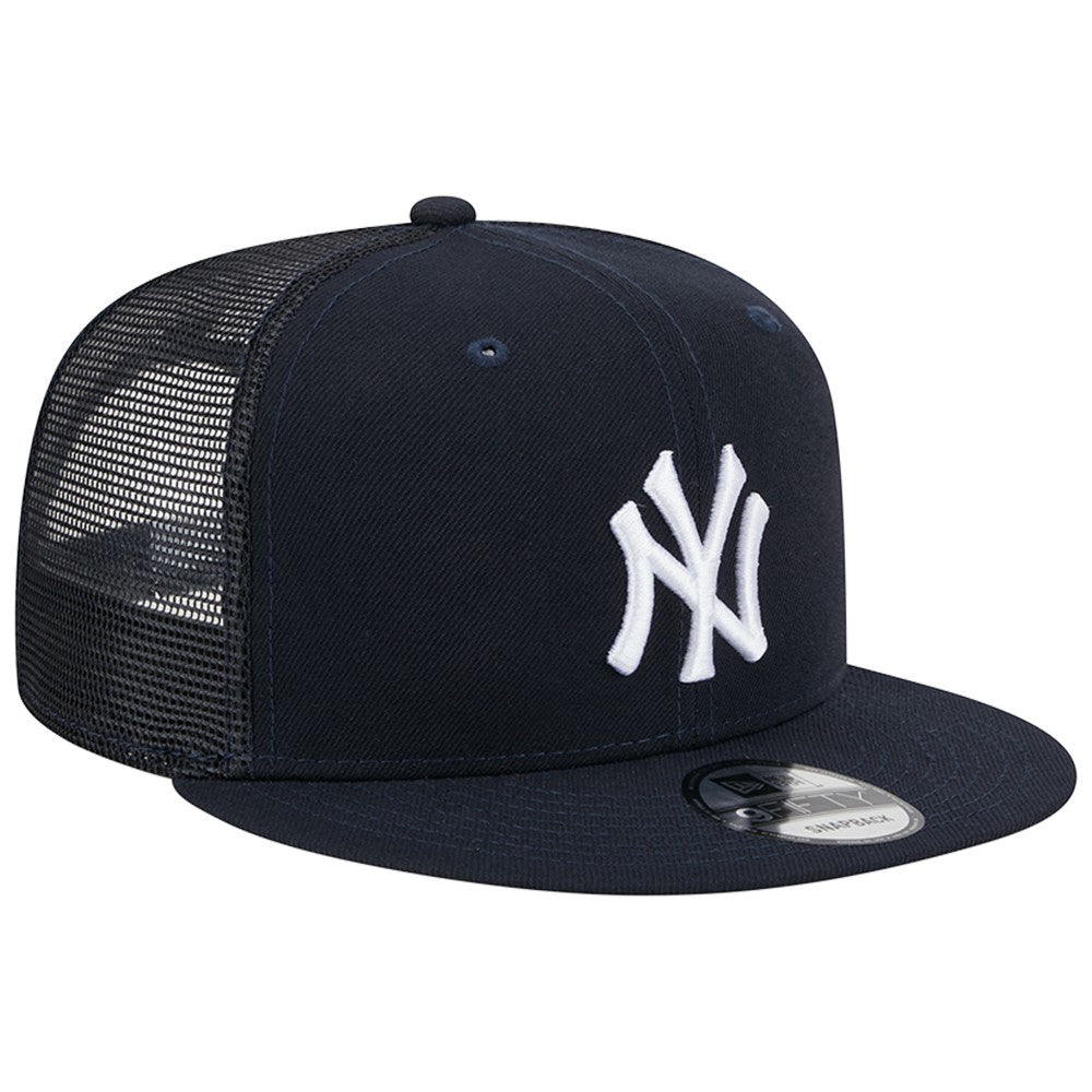 New York Yankees Team Color Trucker 9FIFTY Snapback Hat Navy