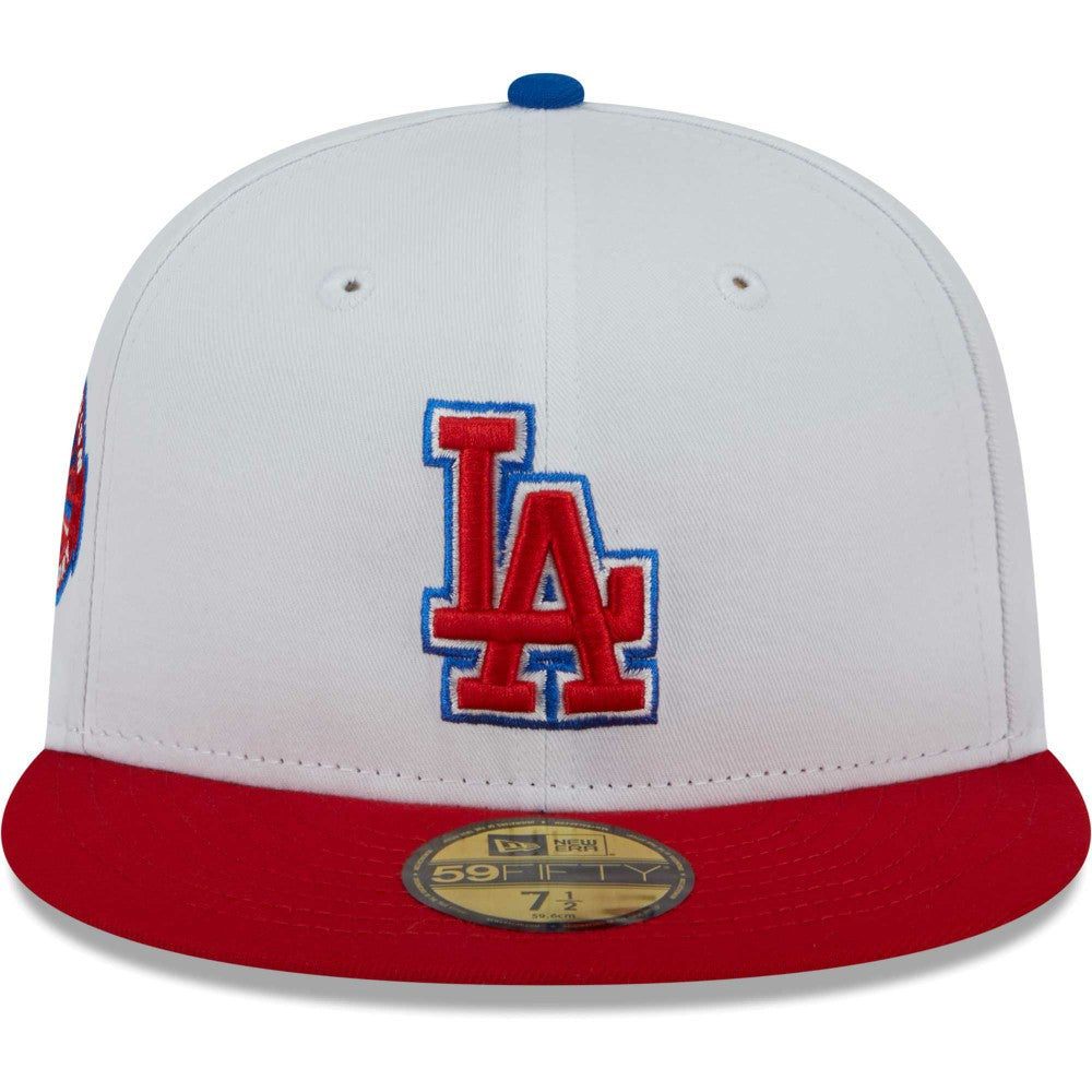 Los Angeles Dodgers Undervisor 59FIFTY Fitted Hat White/Red