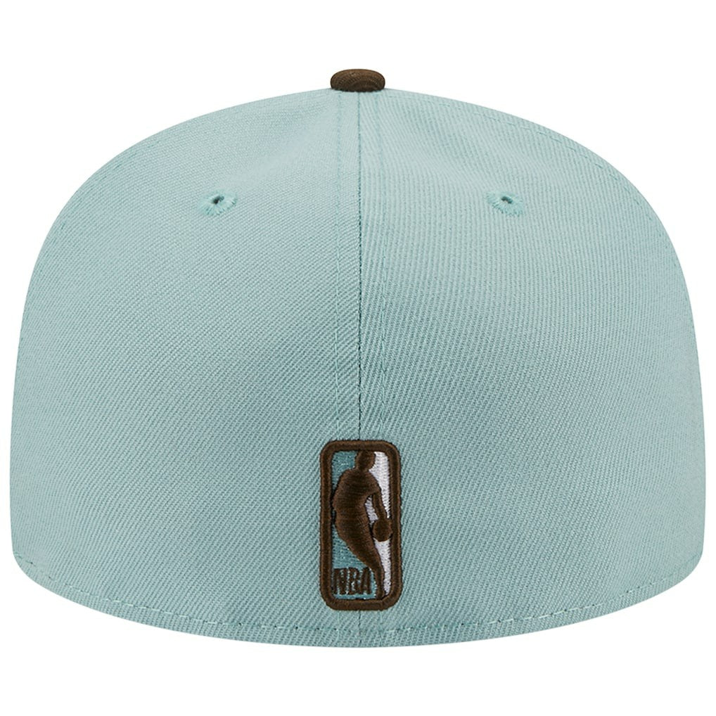 Philadelphia 76ers Two-Tone 59FIFTY Fitted Hat - Light Blue/Brown shop