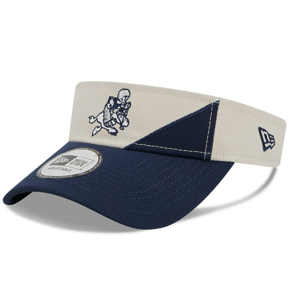 Dallas Cowboys New Era 2023 Sideline Historic Adjustable Visor - Cream/Navy outlet