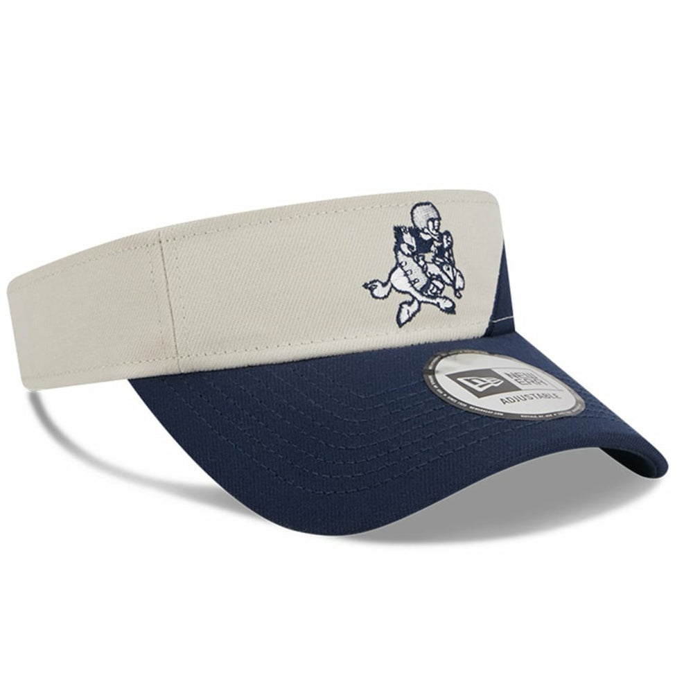 Dallas Cowboys New Era 2023 Sideline Historic Adjustable Visor - Cream/Navy outlet