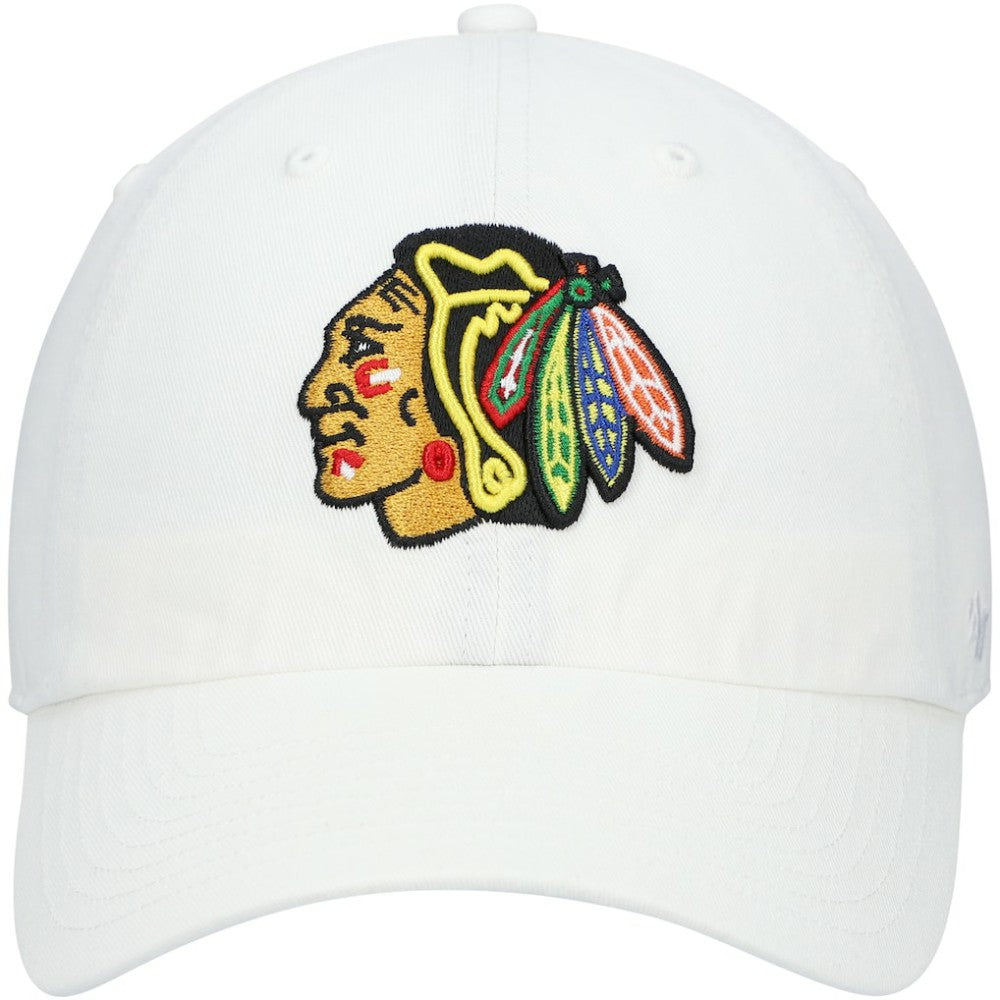 Chicago Blackhawks '47 Team Clean Up Adjustable Hat - White Hats