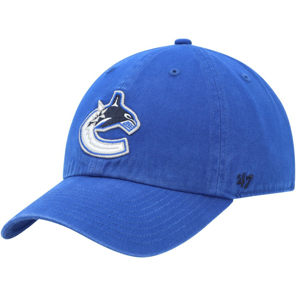 Vancouver Canucks '47 Team Clean Up Adjustable Hat - Blue Hats