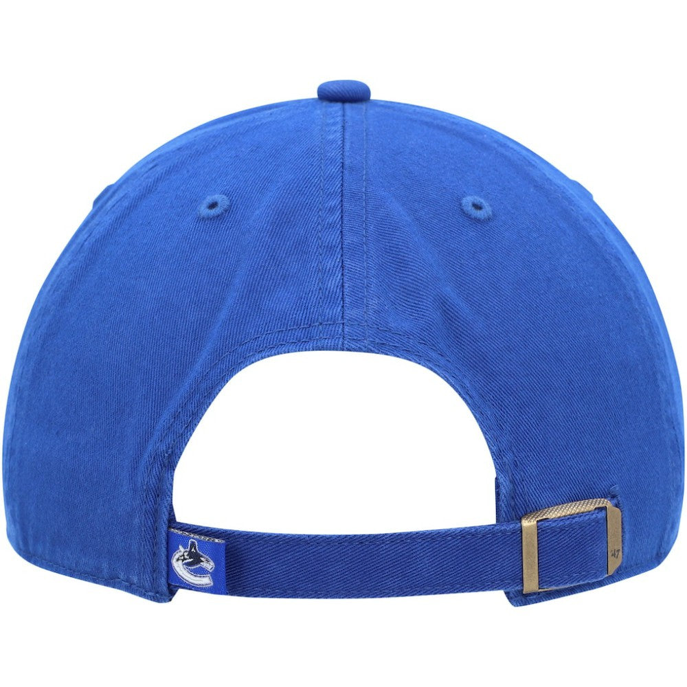 Vancouver Canucks '47 Team Clean Up Adjustable Hat - Blue Hats