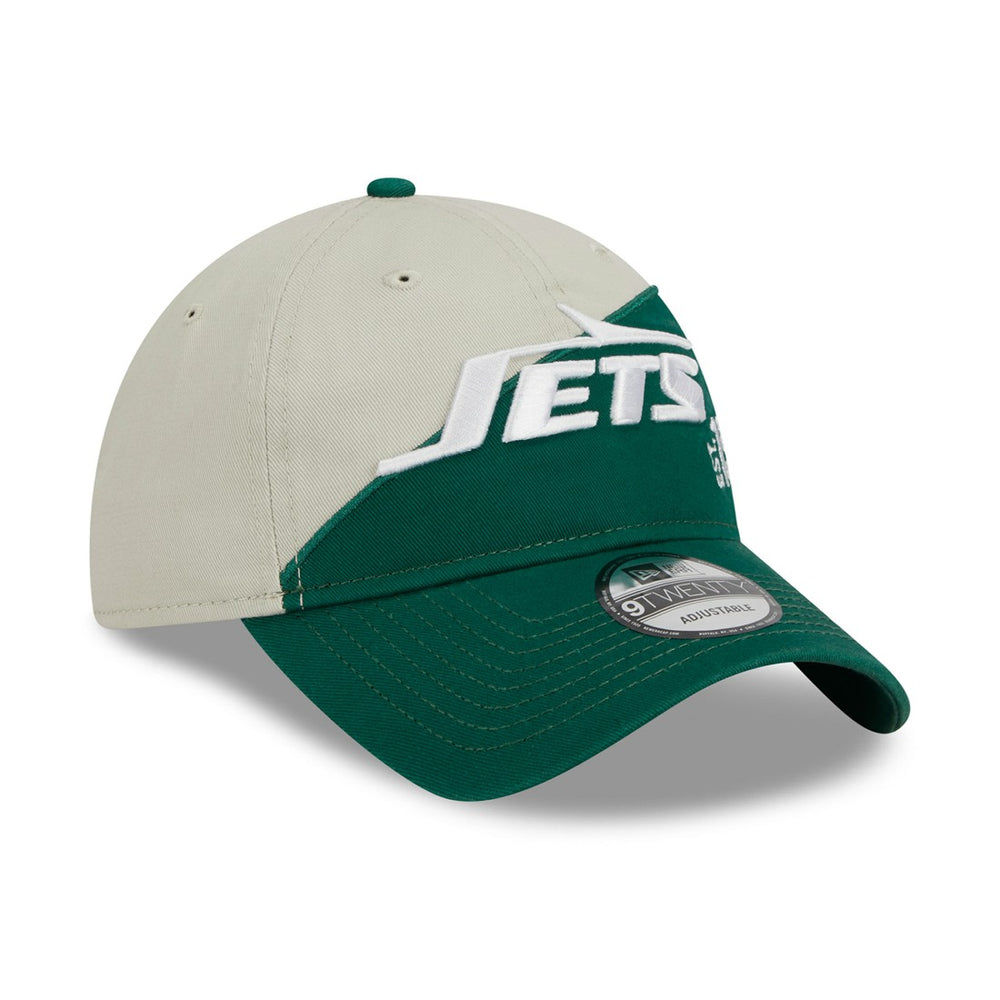 New York Jets New Era 2023 Sideline Historic 9TWENTY Adjustable Hat - Cream/Green outlet