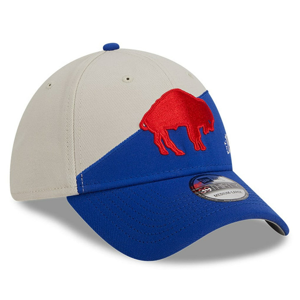 Buffalo Bills New Era 2023 Sideline Historic 39THIRTY Flex Hat - Cream/Royal cheap