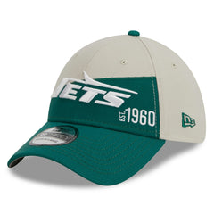 New York Jets New Era 2023 Sideline Historic 39THIRTY Flex Hat - Cream/Kelly Green outlet