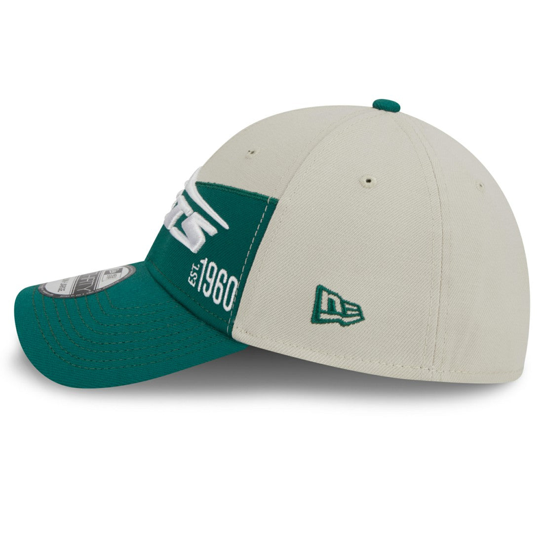 New York Jets New Era 2023 Sideline Historic 39THIRTY Flex Hat - Cream/Kelly Green outlet