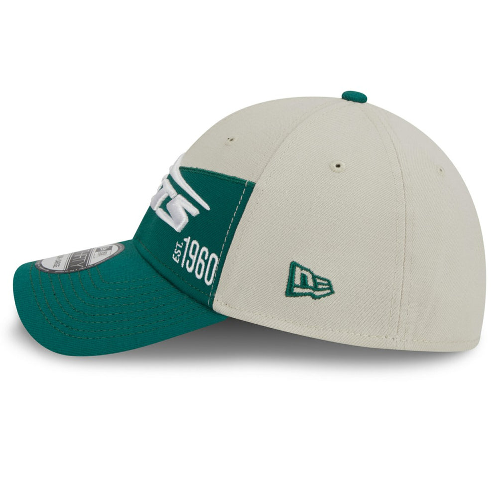 New York Jets New Era 2023 Sideline Historic 39THIRTY Flex Hat - Cream/Kelly Green outlet