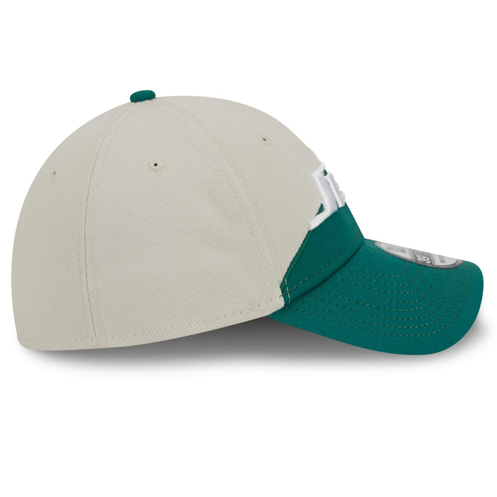 New York Jets New Era 2023 Sideline Historic 39THIRTY Flex Hat - Cream/Kelly Green outlet