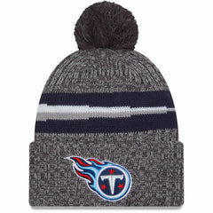 Tennessee Titans New Era 2023 Sideline Sport Cuffed Pom Knit Hat - Gray sale