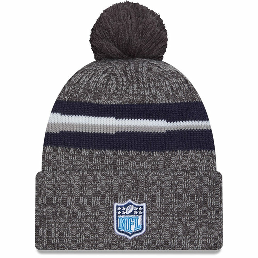 Tennessee Titans New Era 2023 Sideline Sport Cuffed Pom Knit Hat - Gray sale