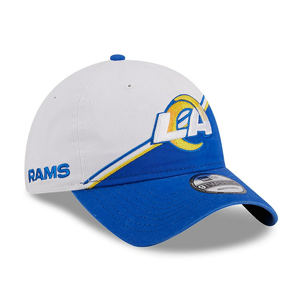 Los Angeles Rams New Era Youth 2023 Sideline 9TWENTY Adjustable Hat - White/Royal outlet