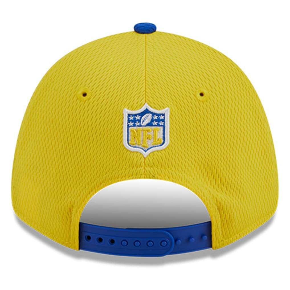 Los Angeles Rams New Era 2023 Sideline 9FORTY Adjustable Hat - Gold/Royal online