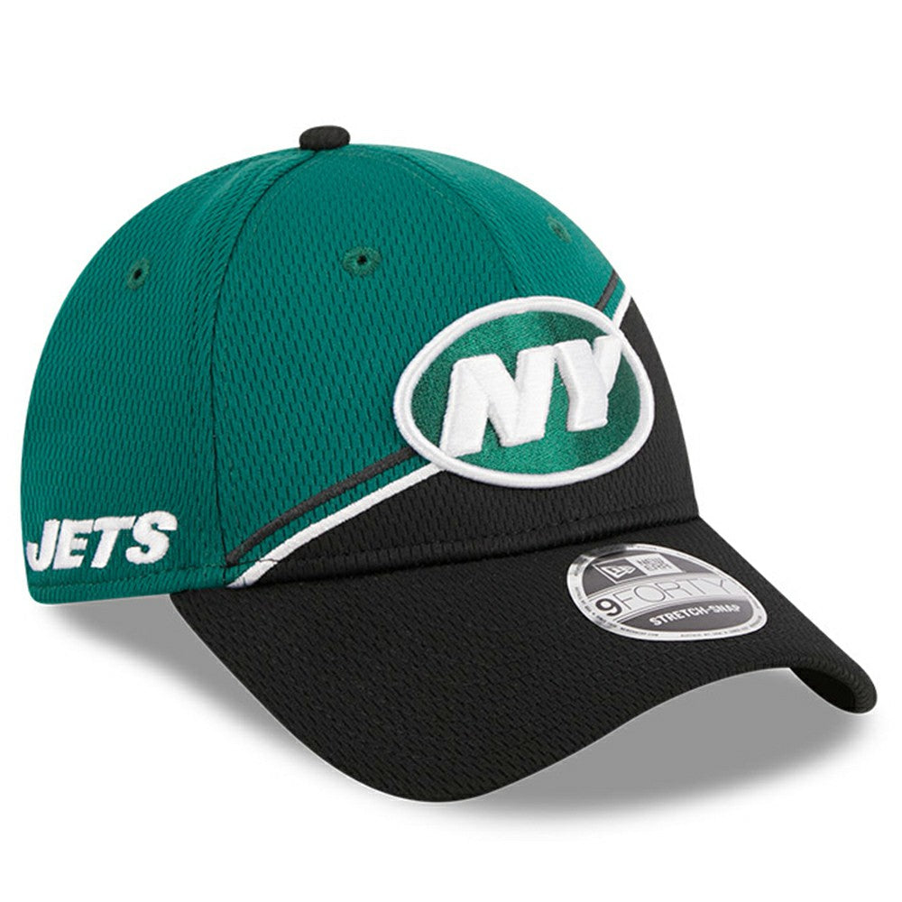 New York Jets New Era 2023 Sideline 9FORTY Adjustable Hat - Green/Black on sale