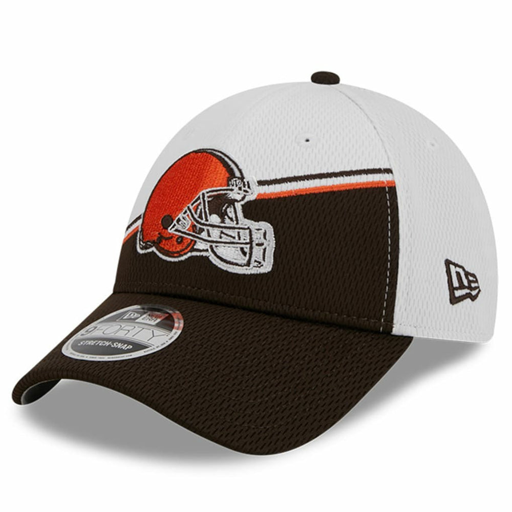 Cleveland Browns New Era 2023 Sideline 9FORTY Adjustable Hat - White/Brown outlet