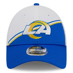 Los Angeles Rams New Era 2023 Sideline 9FORTY Adjustable Hat - White/Royal discount