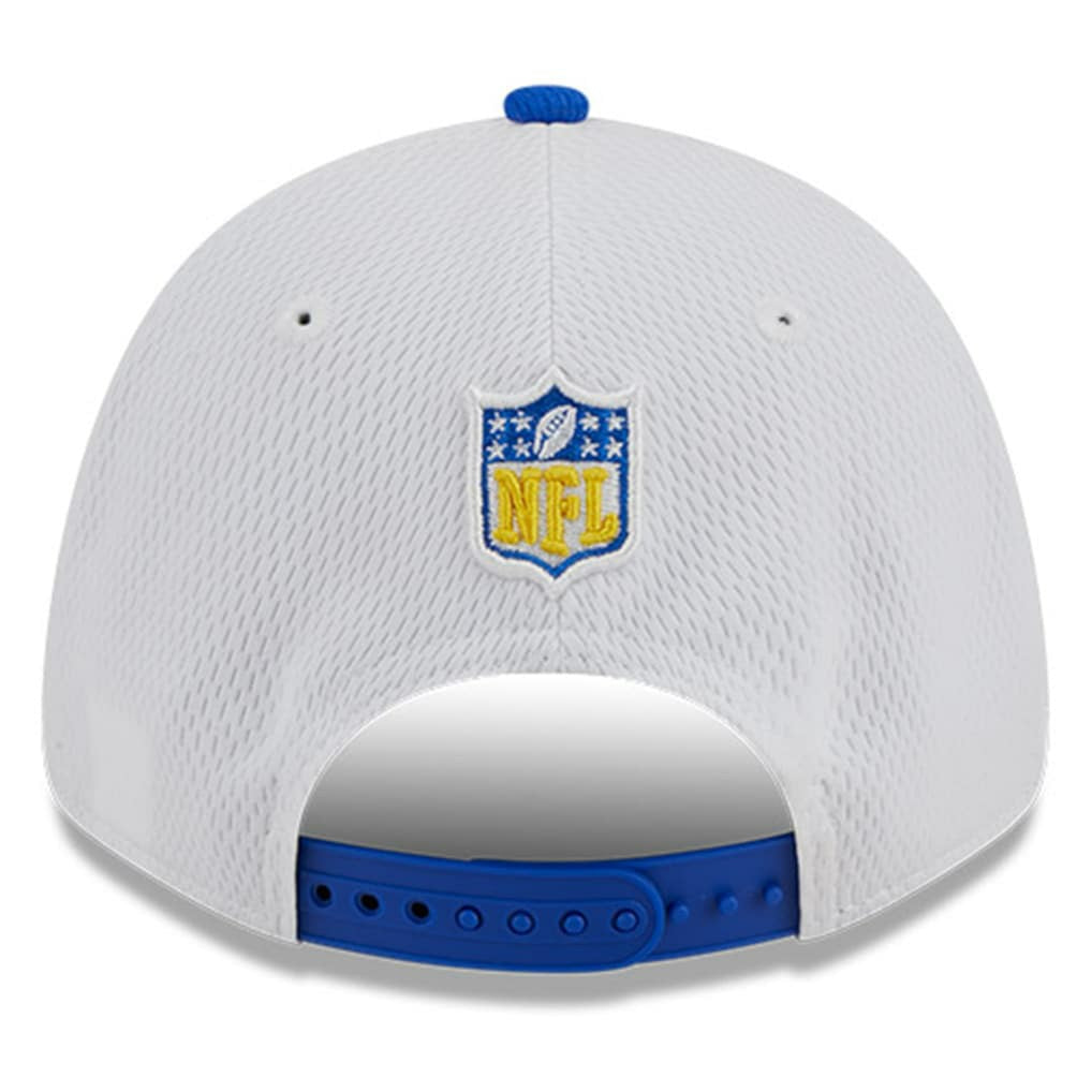 Los Angeles Rams New Era 2023 Sideline 9FORTY Adjustable Hat - White/Royal discount