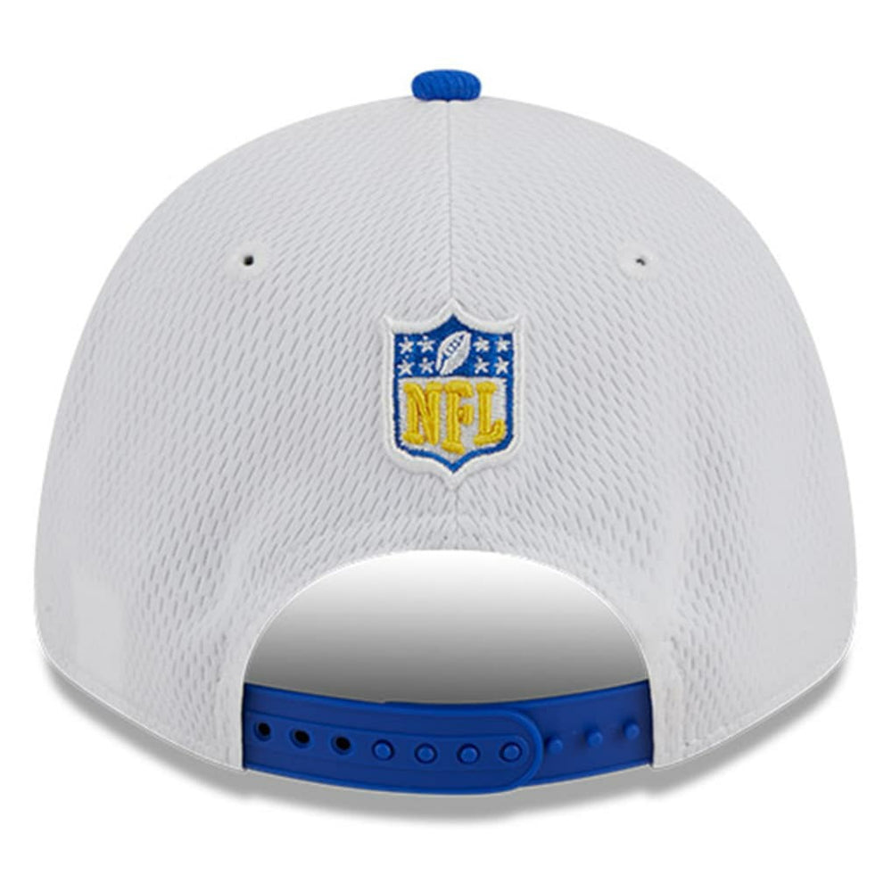 Los Angeles Rams New Era 2023 Sideline 9FORTY Adjustable Hat - White/Royal discount